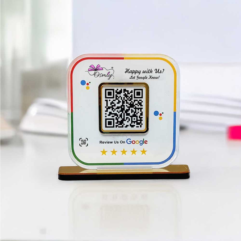 Stylish Google Review QR Stand