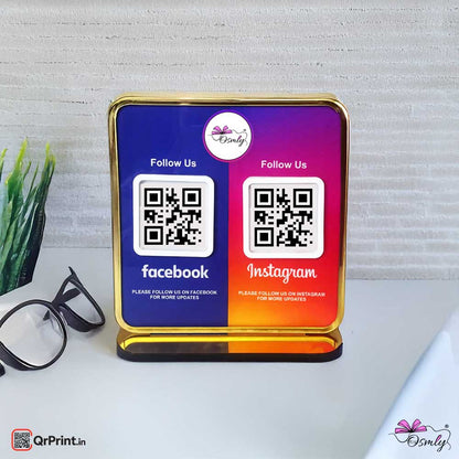 Facebook Instagram QR Stand - Qr Print