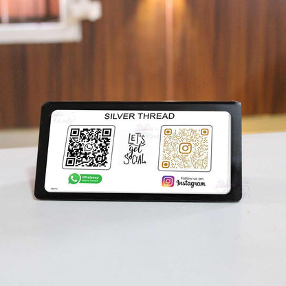 Printed Rectangular QR Stand-QR Code Stand-Qr Print-QrPrint