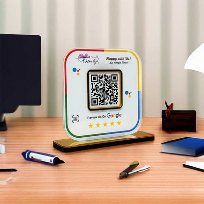 Stylish Google Review QR Stand