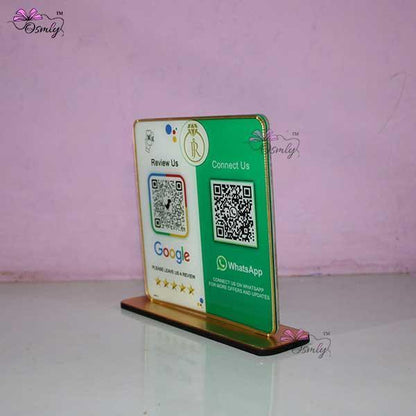 WhatsApp Google QR Review Stand-QR Code Stand-Qr Print-QrPrint