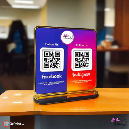 Facebook Instagram QR Stand - Qr Print