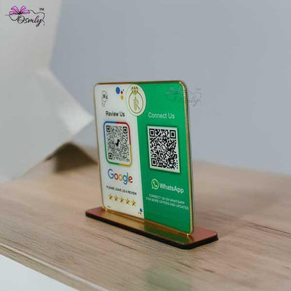 WhatsApp Google QR Review Stand-QR Code Stand-Qr Print-QrPrint