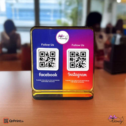 Facebook Instagram QR Stand - Qr Print