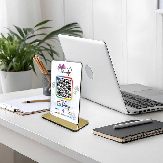 NFC Enabled Gpay QR Stands-QR Code Stand-Qr Print-QrPrint
