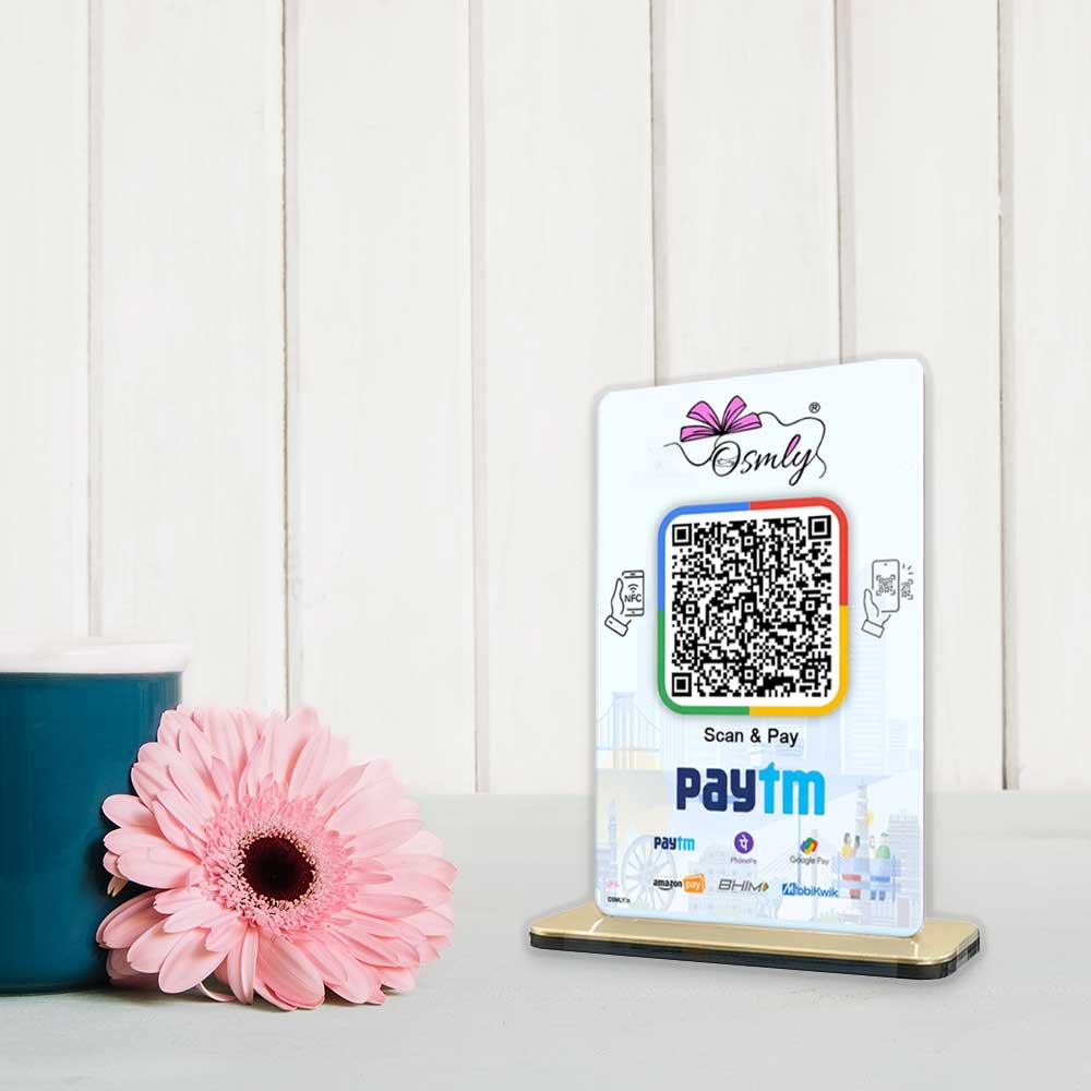 NFC-enabled Paytm QR stands-QR Code Stand-Qr Print-QrPrint