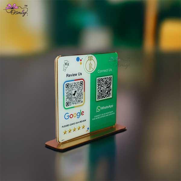 WhatsApp Google QR Review Stand-QR Code Stand-Qr Print-QrPrint