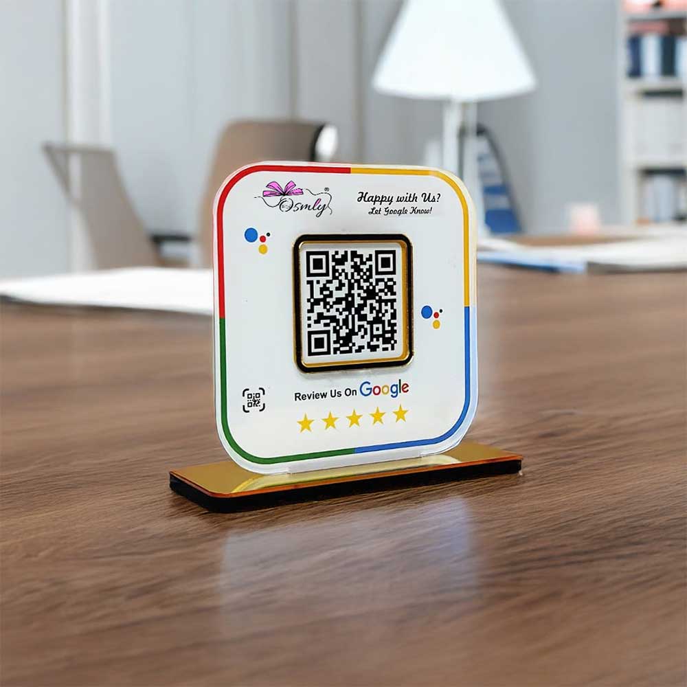 Stylish Google Review QR Stand